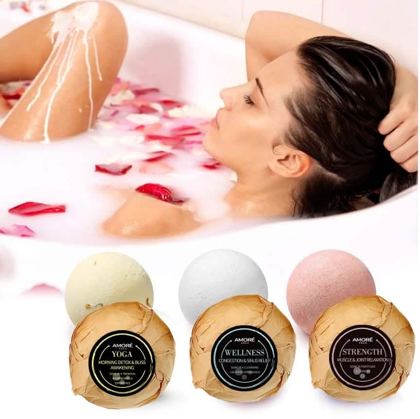 6-Piece Set: Organic Handmade Bath Bombs