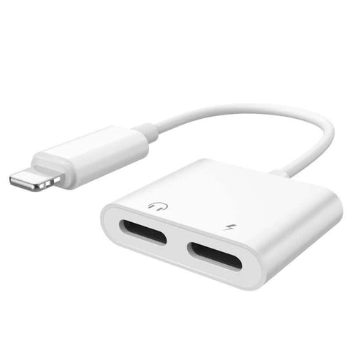 2-in-1 for Lightning Adapter For iPhone 7 8 Plus 10 X