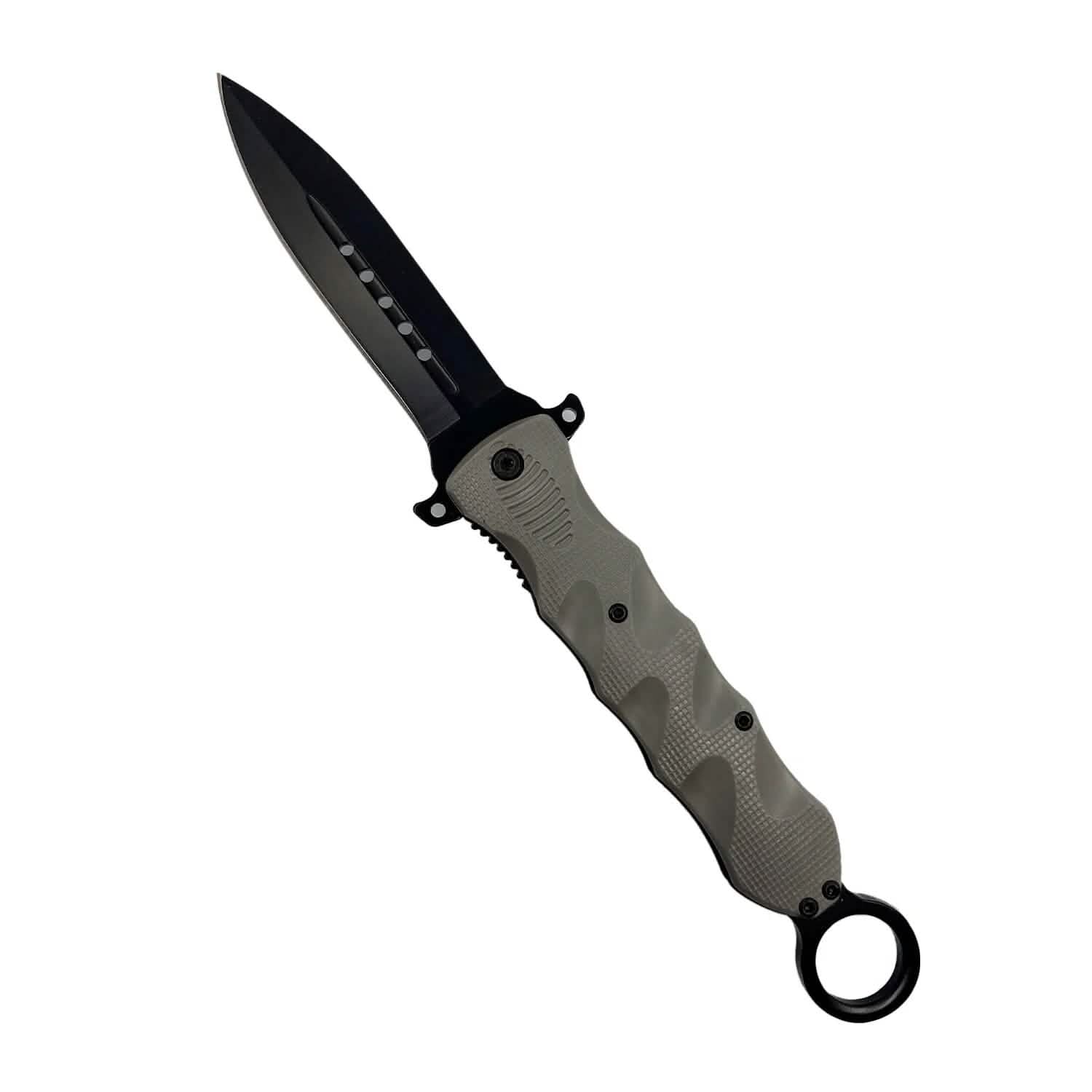 2-Pack: 6" Finger Loop Knife with ABS Handle