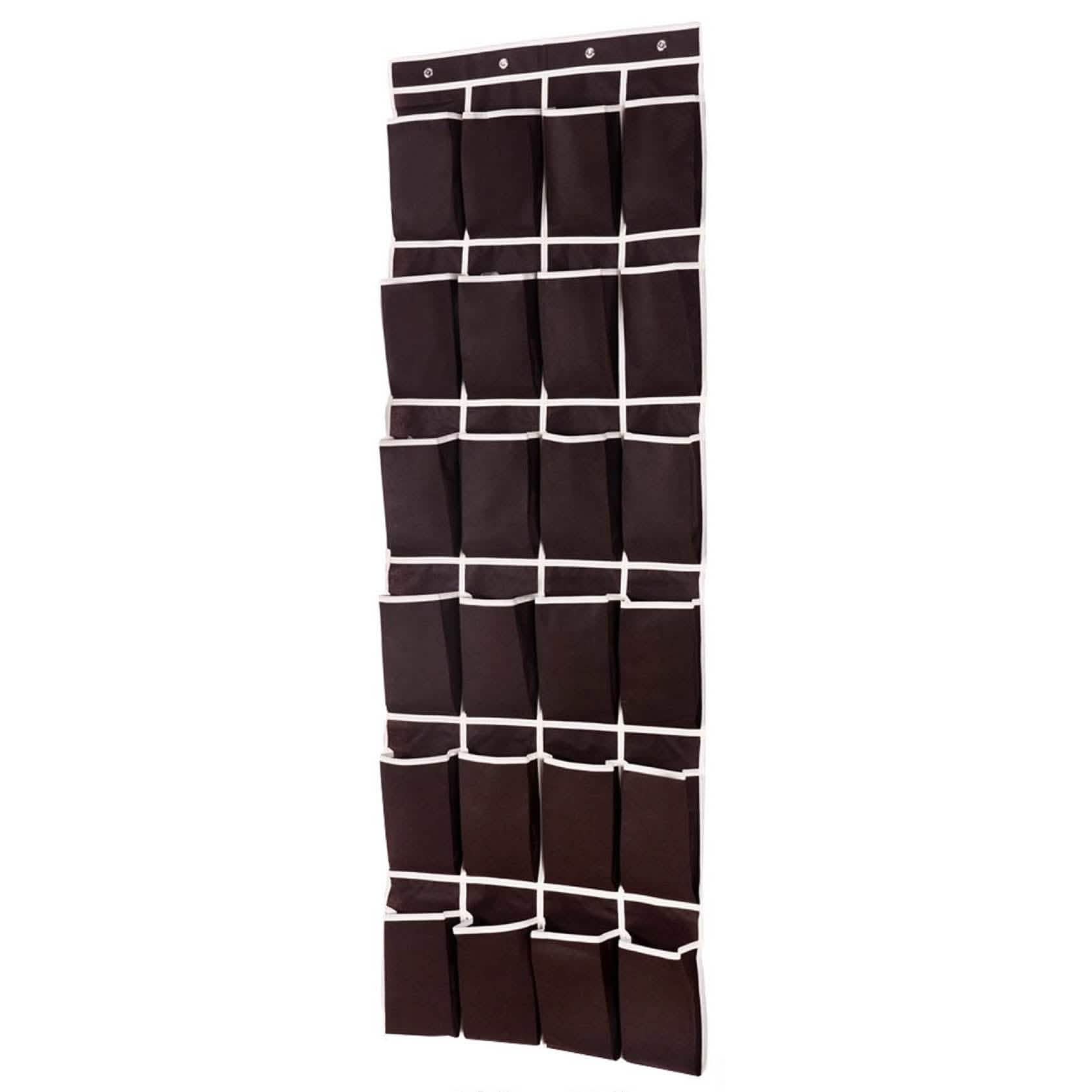 24-Pocket: Over the Door Shoe Organizer Assorted Colors