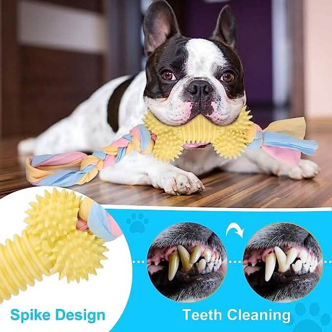 6-Pack: Puppy Teething Chew Toys with Interactive Ropes