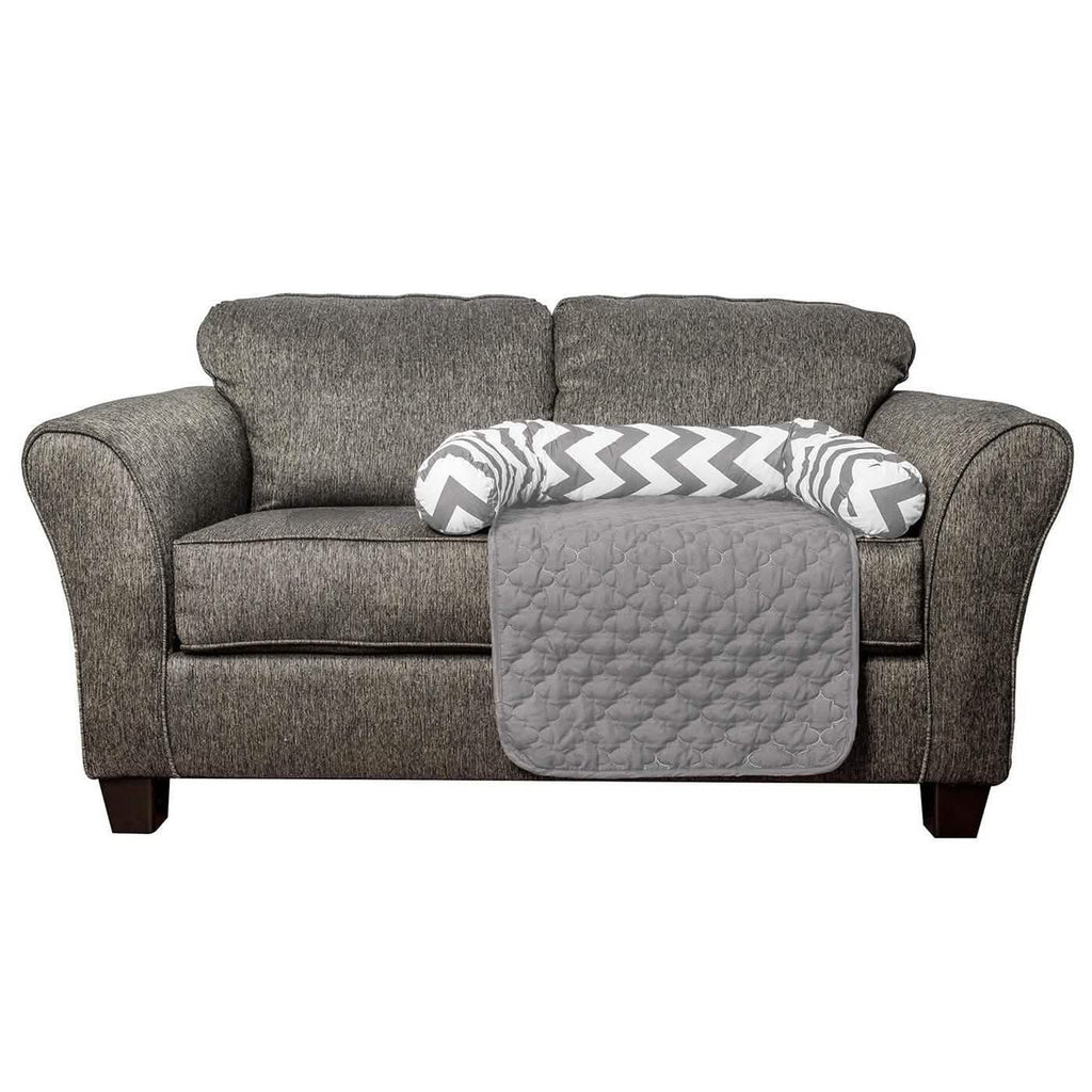 Chevron Reversible Quilted Pet Bed Chair Cover - Assorted Sizes