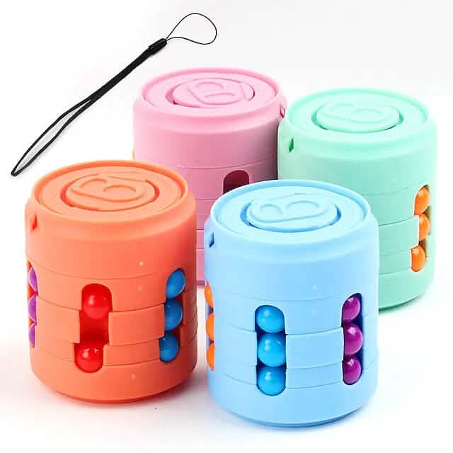 Coke Rubik's Cube Fingertip Rotating Roller Toy