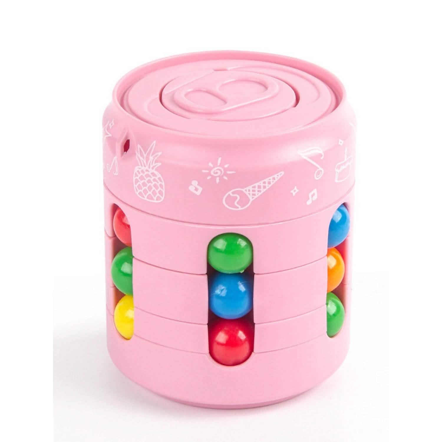 Coke Rubik's Cube Fingertip Rotating Roller Toy