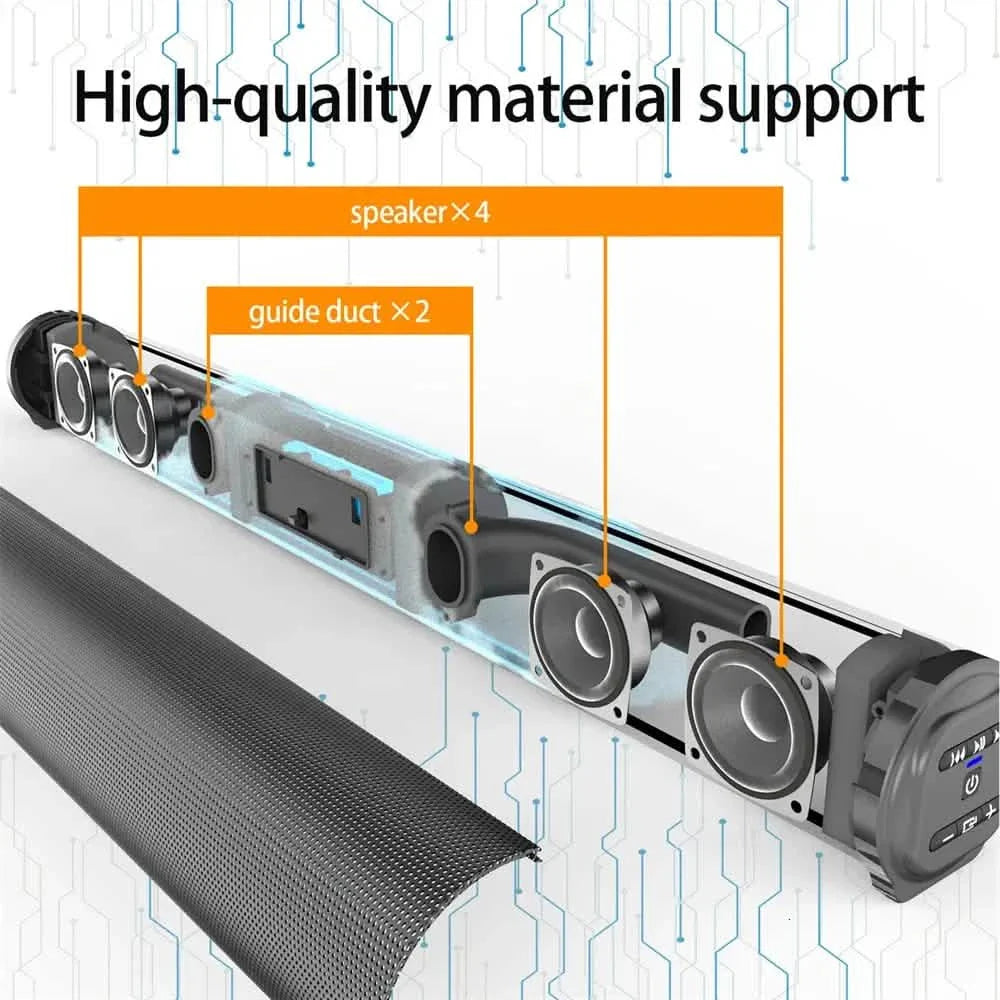 4D Surround Stereo Speakers – Wireless & USB, High-Fidelity Subwoofer, Party & Home Theater, Plug-and-Play