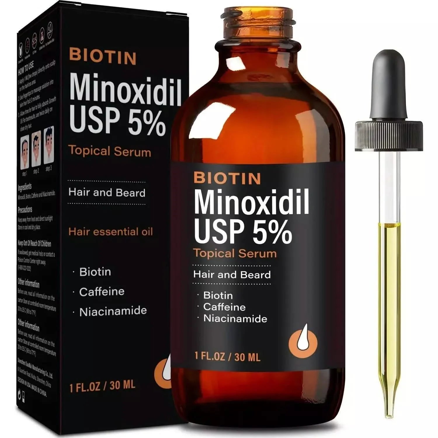 Hair Oil-Biotin Serum Treatment for Stronger Thicker Longer Hair