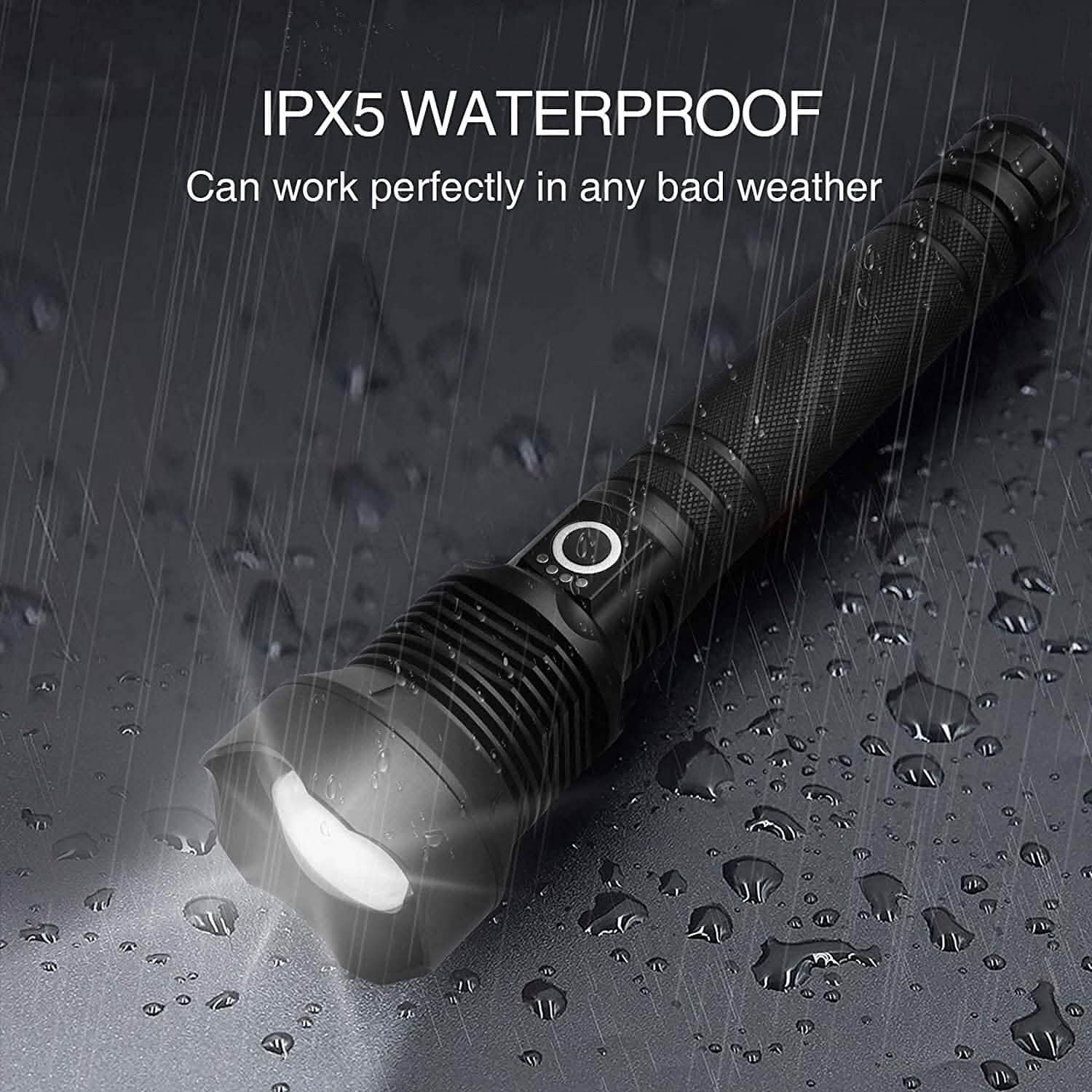 Rechargeable LED Flashlights 90000 Lumens