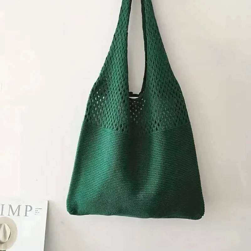 Simple Retro Hollow Crochet Bag