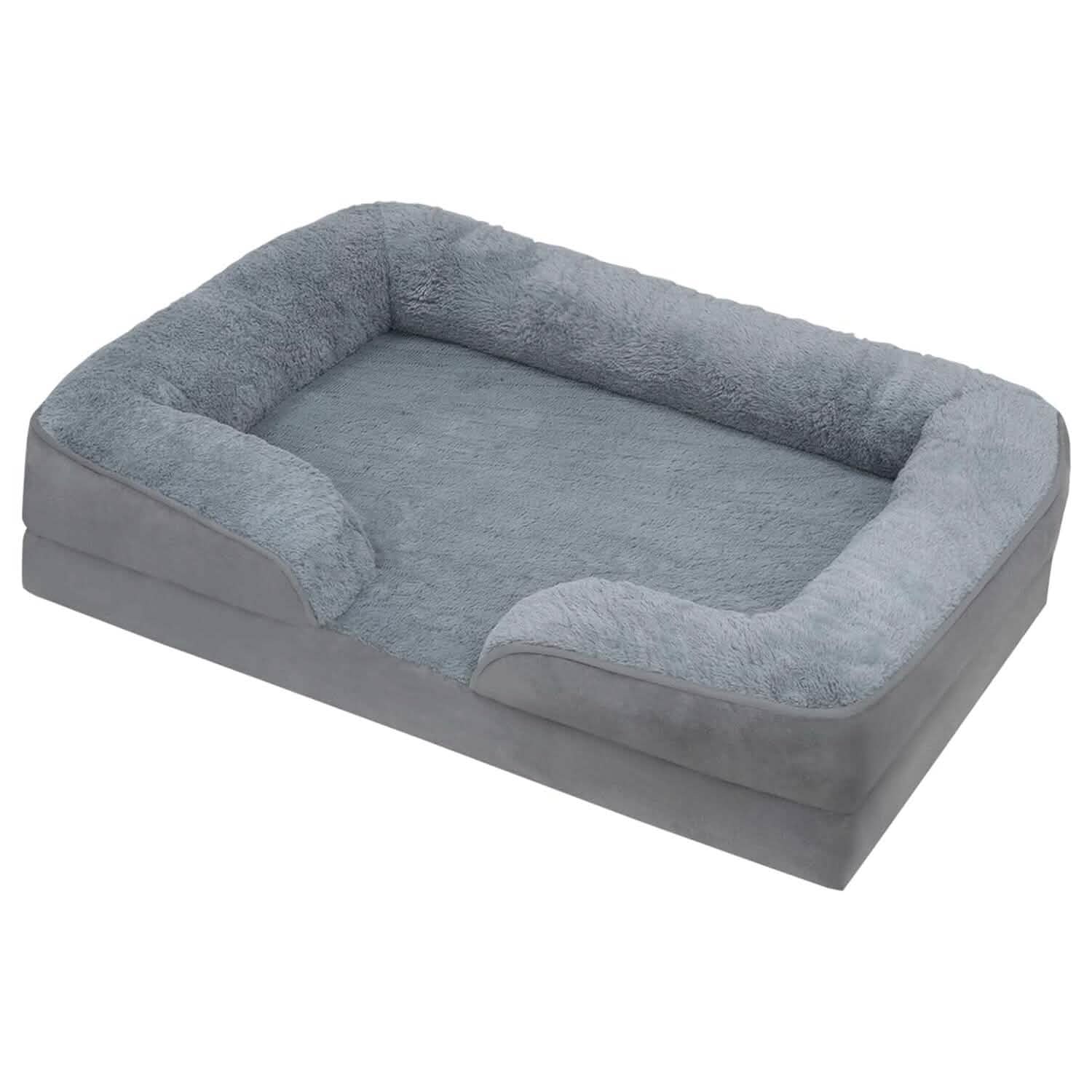 Soft Warm Plush Puppy Cozy Nest Sofa Non-Slip Bed Cushion Mat