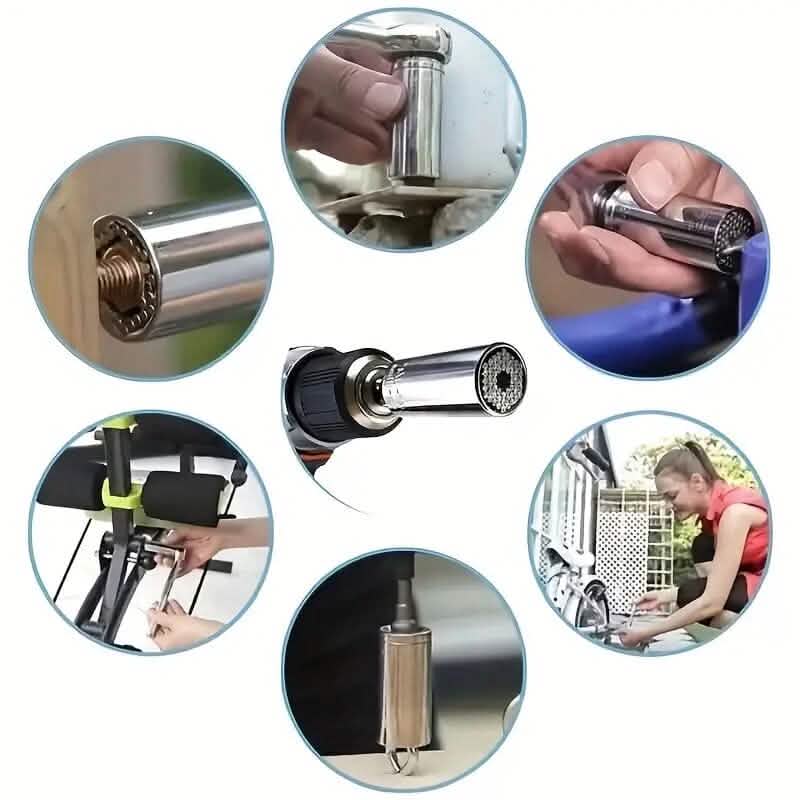 Universal Torque Wrench 7-19mm Hexagonal Multi-functional Universal Socket