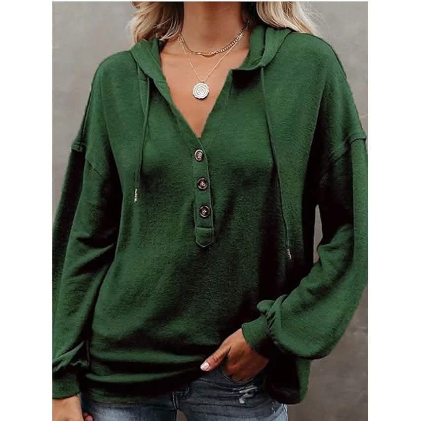 Women's Hoodie Sweatshirt Solid Color